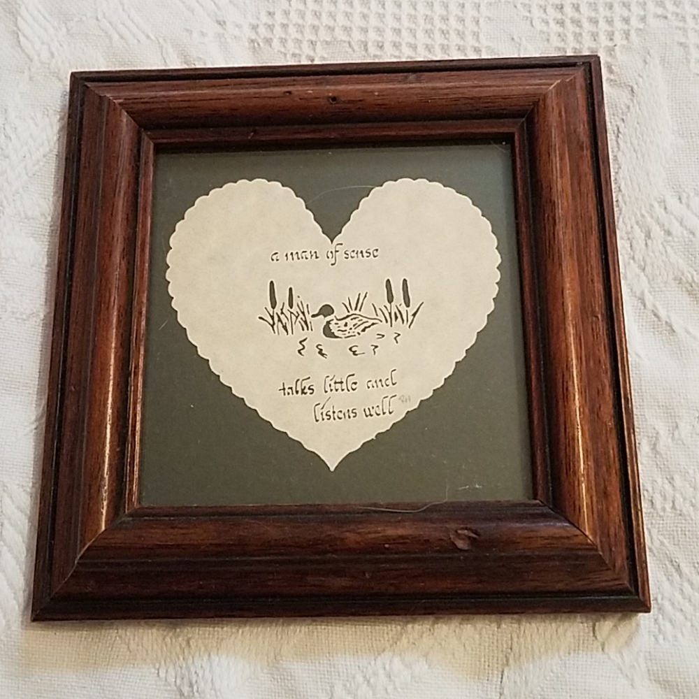 VTG Designs with Scissors “a man with sense talks little & listens well” picture